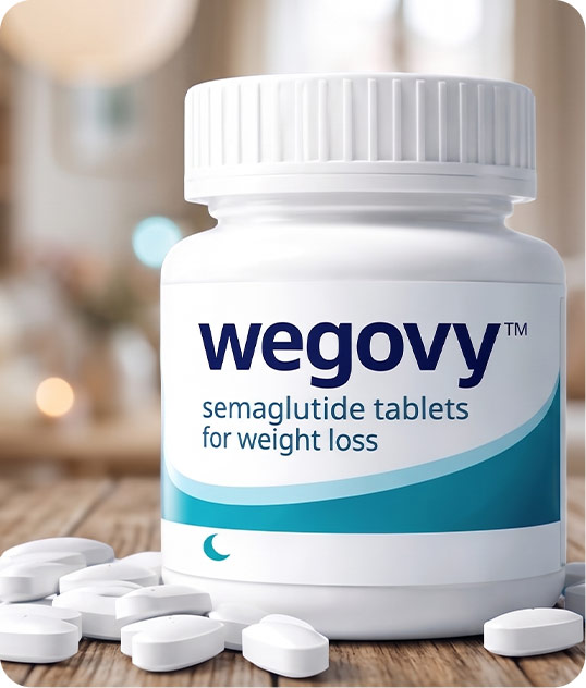 Wegovy semaglutide tablets bottle for weight loss